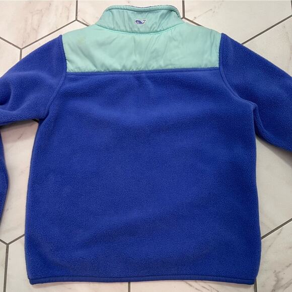 Vineyard Vines Blue Fleece 1/4 Zip Pullover Size XS 5-6 - Picture 7 of 9